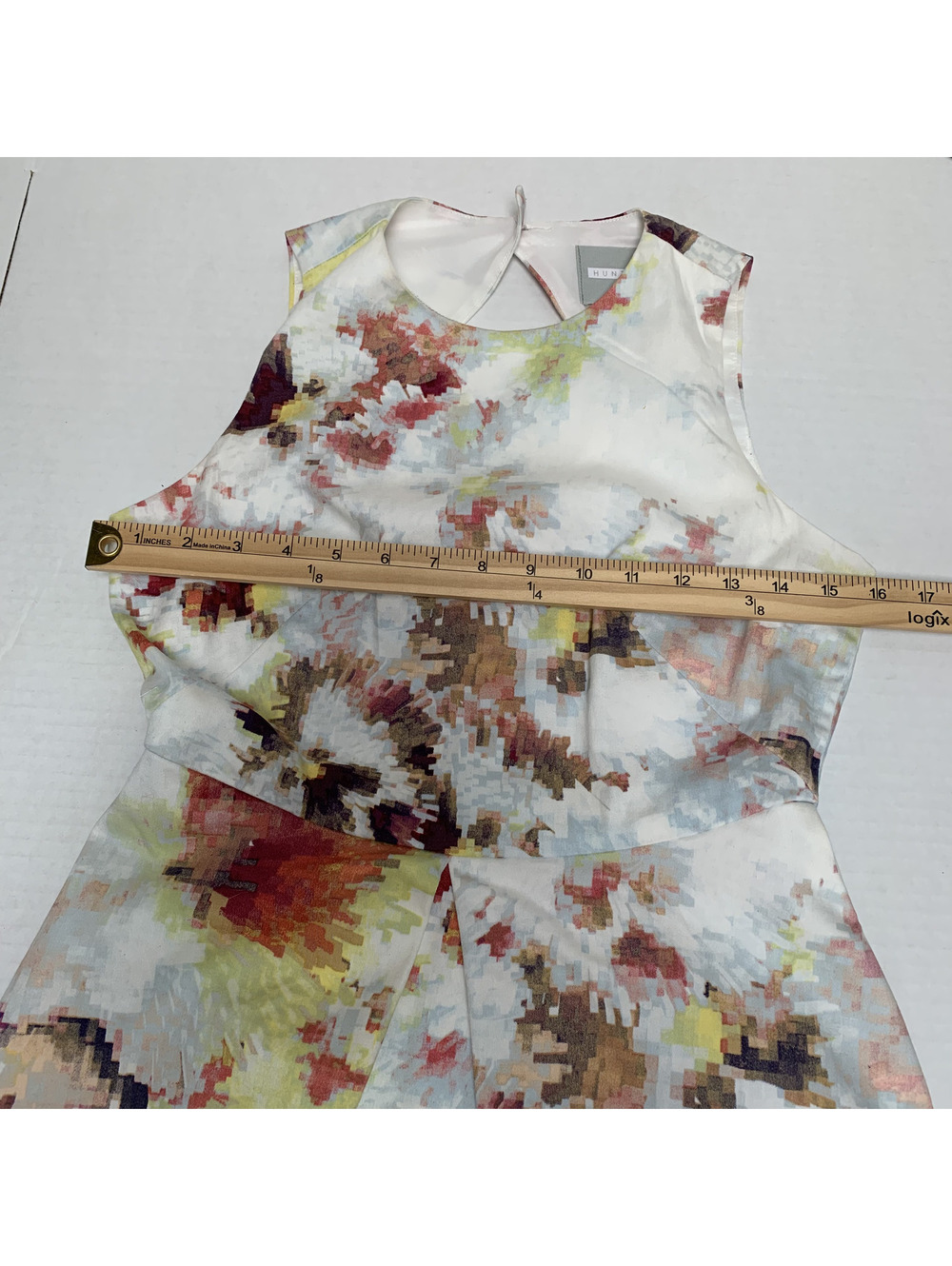 Hunter Bell NY Size 0 Watercolor Floral Print Fit and Flare Dress - Picture 2 of 8